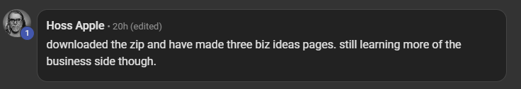 Hoss Apple after unzipping the free ICM folder system starter kit: downloaded the zip and have made 3 biz ideas pages